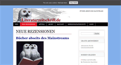 Desktop Screenshot of literaturzeitschrift.de