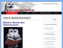 Tablet Screenshot of literaturzeitschrift.de